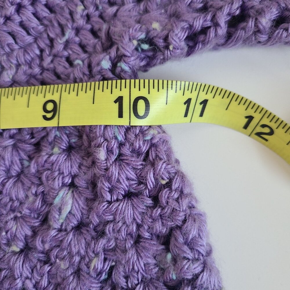 Crochet Baby Cardigan & Skirt Set Purple Size 18 months - 2T Handmade - Picture 8 of 11